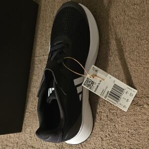 Adidas Kids Black and White Athletic Shoes